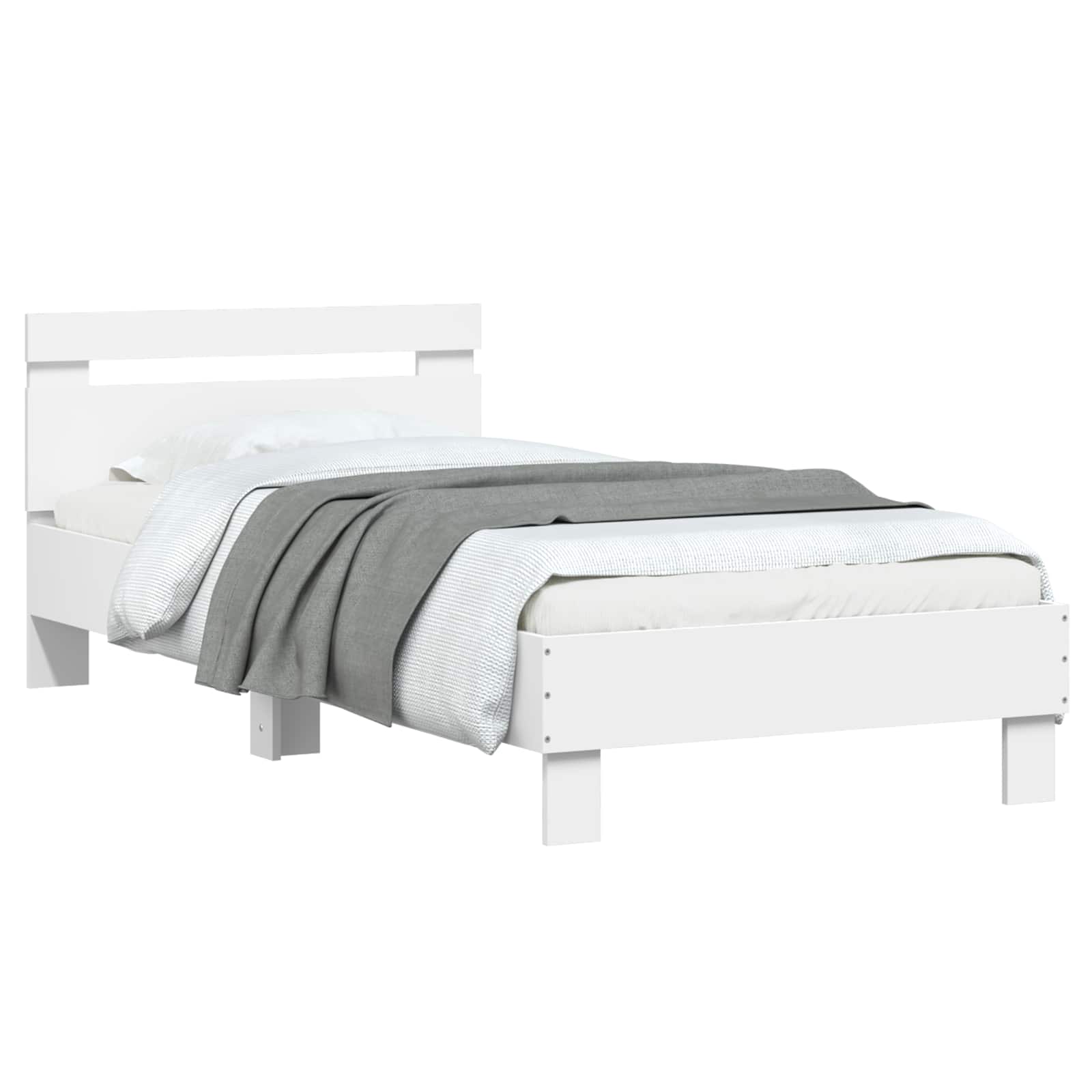 Estructura de cama con cabecero Blanco 80 x 200 cm