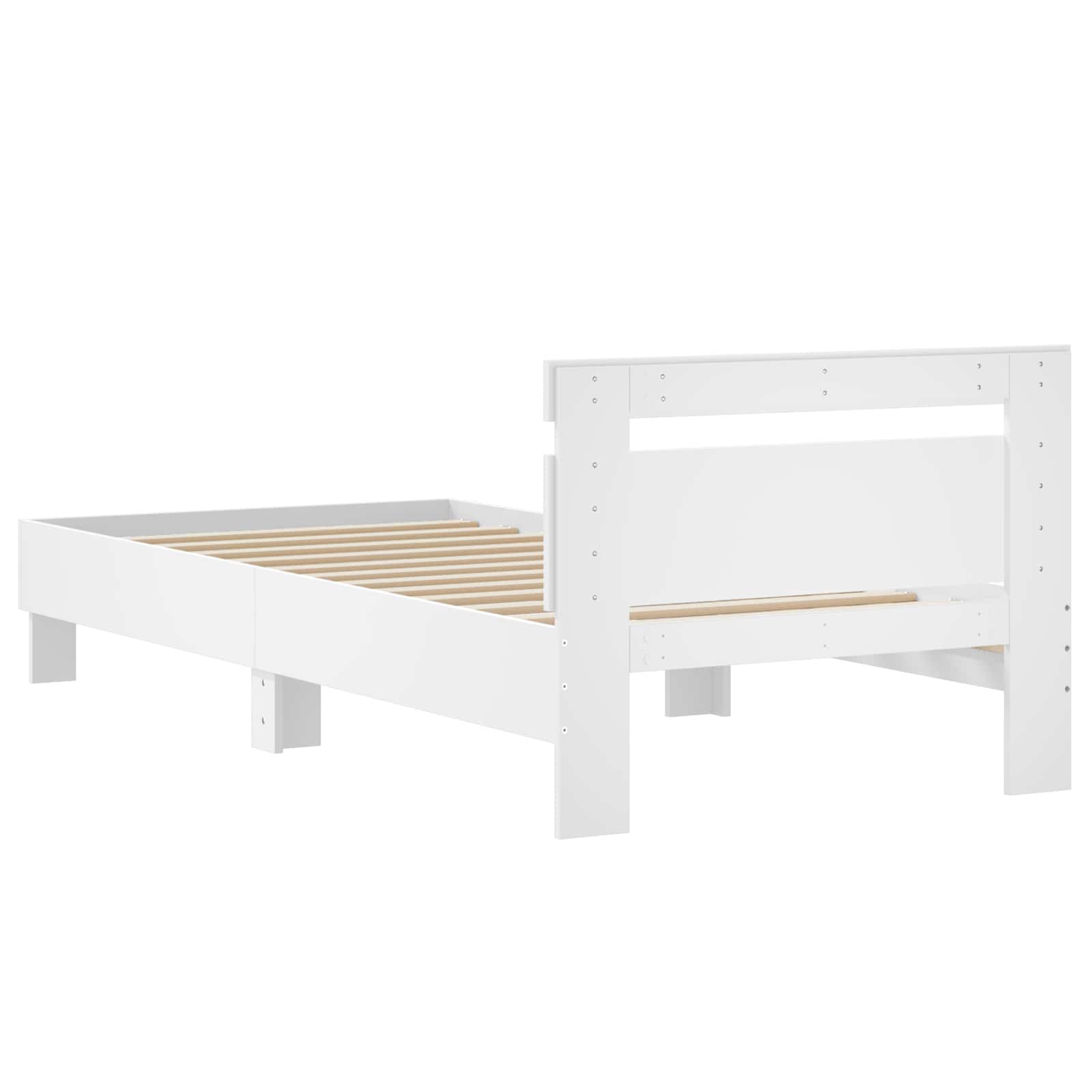 Estructura de cama con cabecero Blanco 80 x 200 cm
