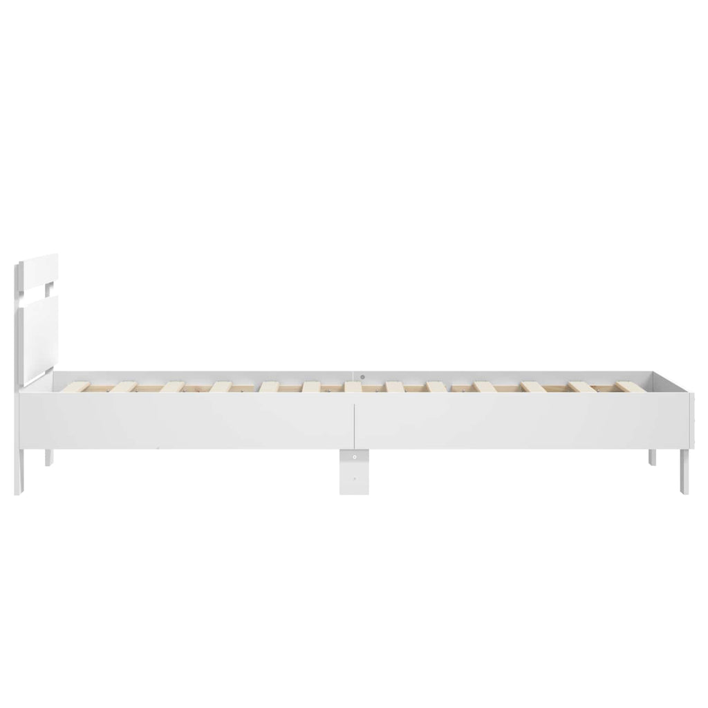 Estructura de cama con cabecero Blanco 80 x 200 cm