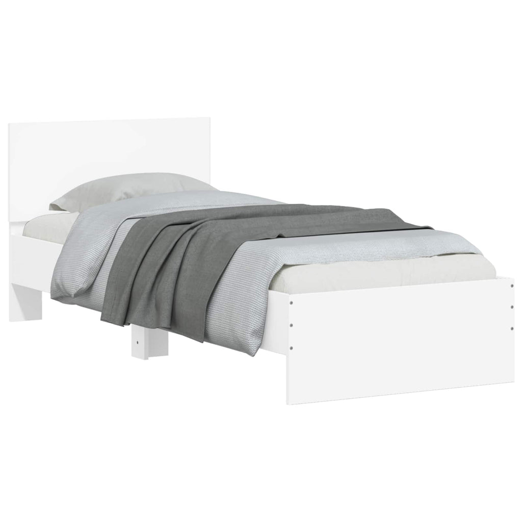 Estructura de cama con cabecero Blanco 80 x 200 cm