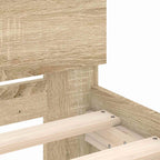 Estructura de cama con cabecero Roble Sonoma 80 x 200 cm