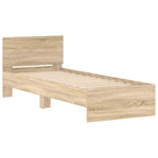 Estructura de cama con cabecero Roble Sonoma 80 x 200 cm