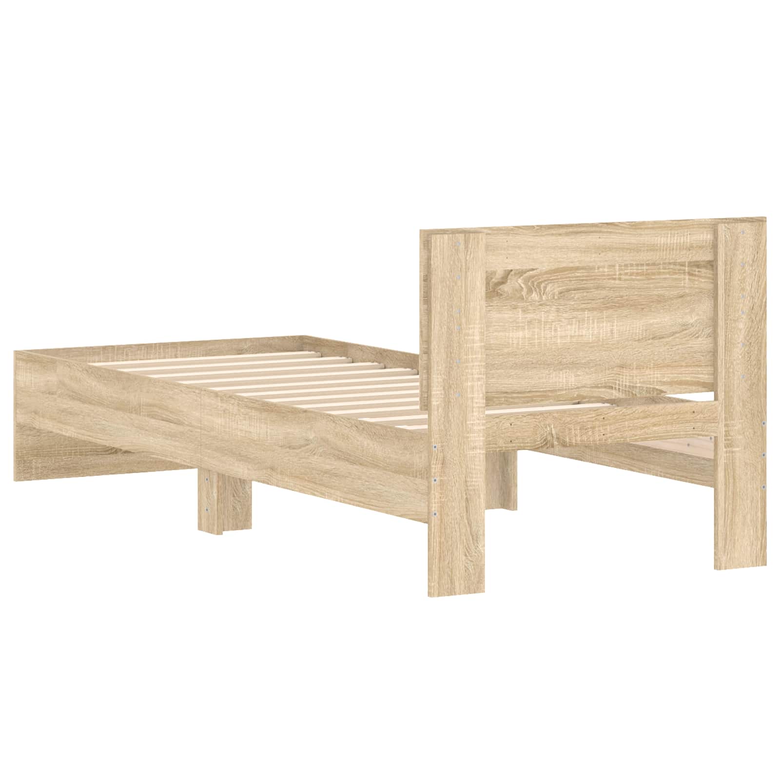 Estructura de cama con cabecero Roble Sonoma 80 x 200 cm