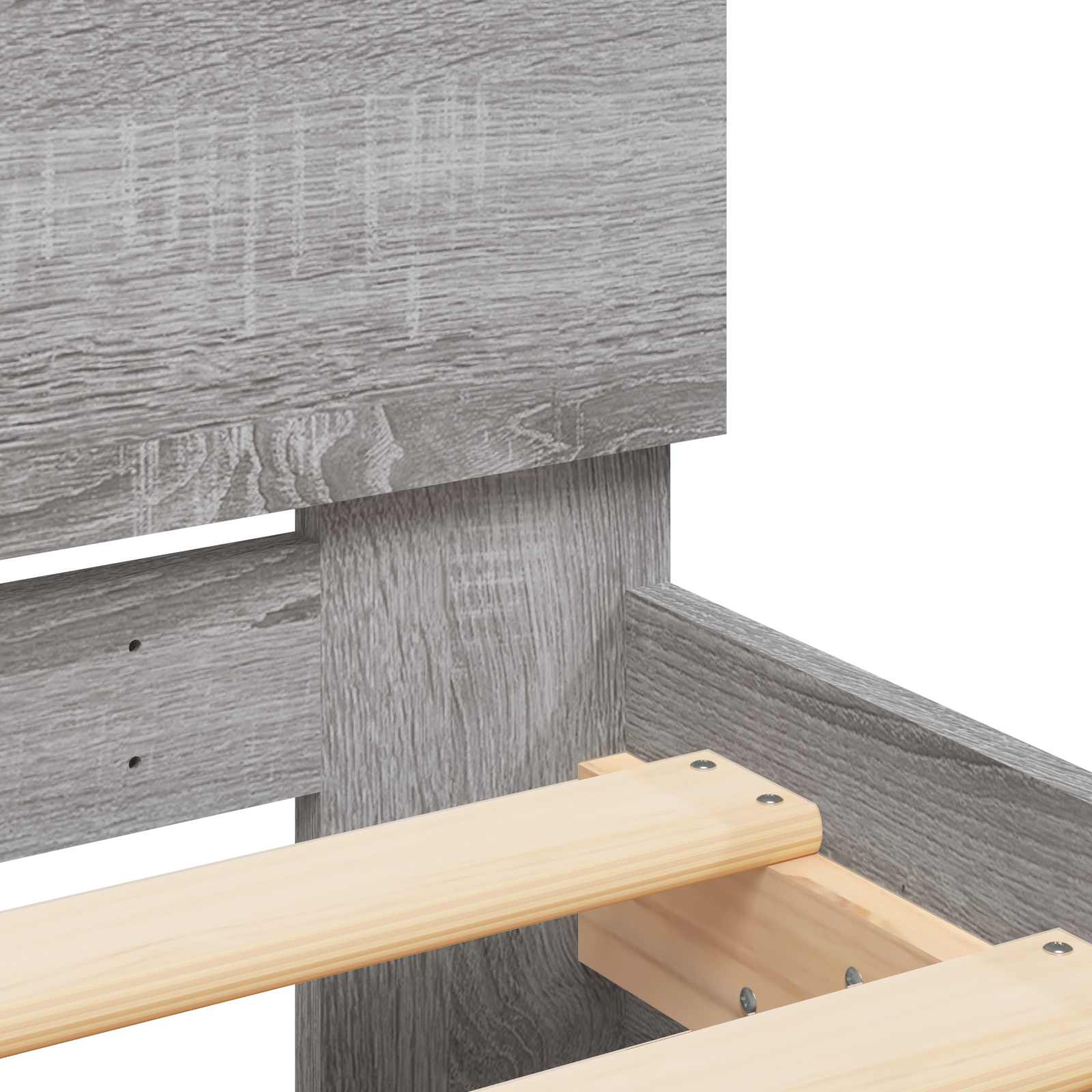 Estructura de cama con cabecero Gris Sonoma 80 x 200 cm