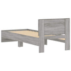 Estructura de cama con cabecero Gris Sonoma 80 x 200 cm