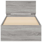 Estructura de cama con cabecero Gris Sonoma 80 x 200 cm
