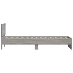 Estructura de cama con cabecero Gris Sonoma 80 x 200 cm