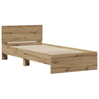 Estructura de cama con cabecero Roble Artesanal 80 x 200 cm