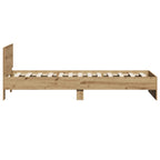 Estructura de cama con cabecero Roble Artesanal 80 x 200 cm