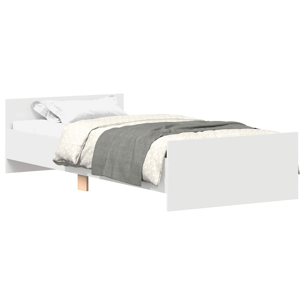 Estructura de cama con cabecero Blanco 80 x 200 cm
