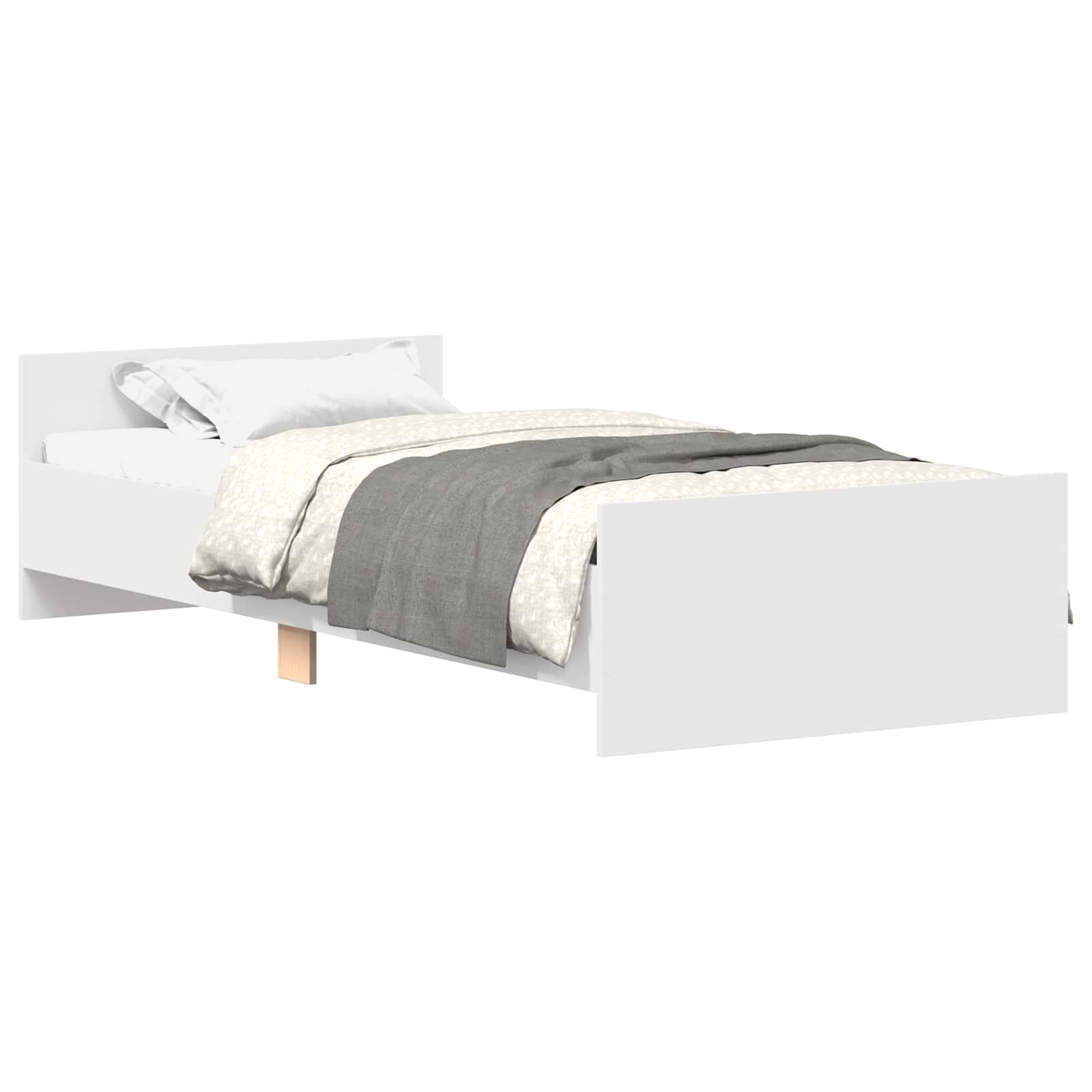 Estructura de cama con cabecero Blanco 80 x 200 cm