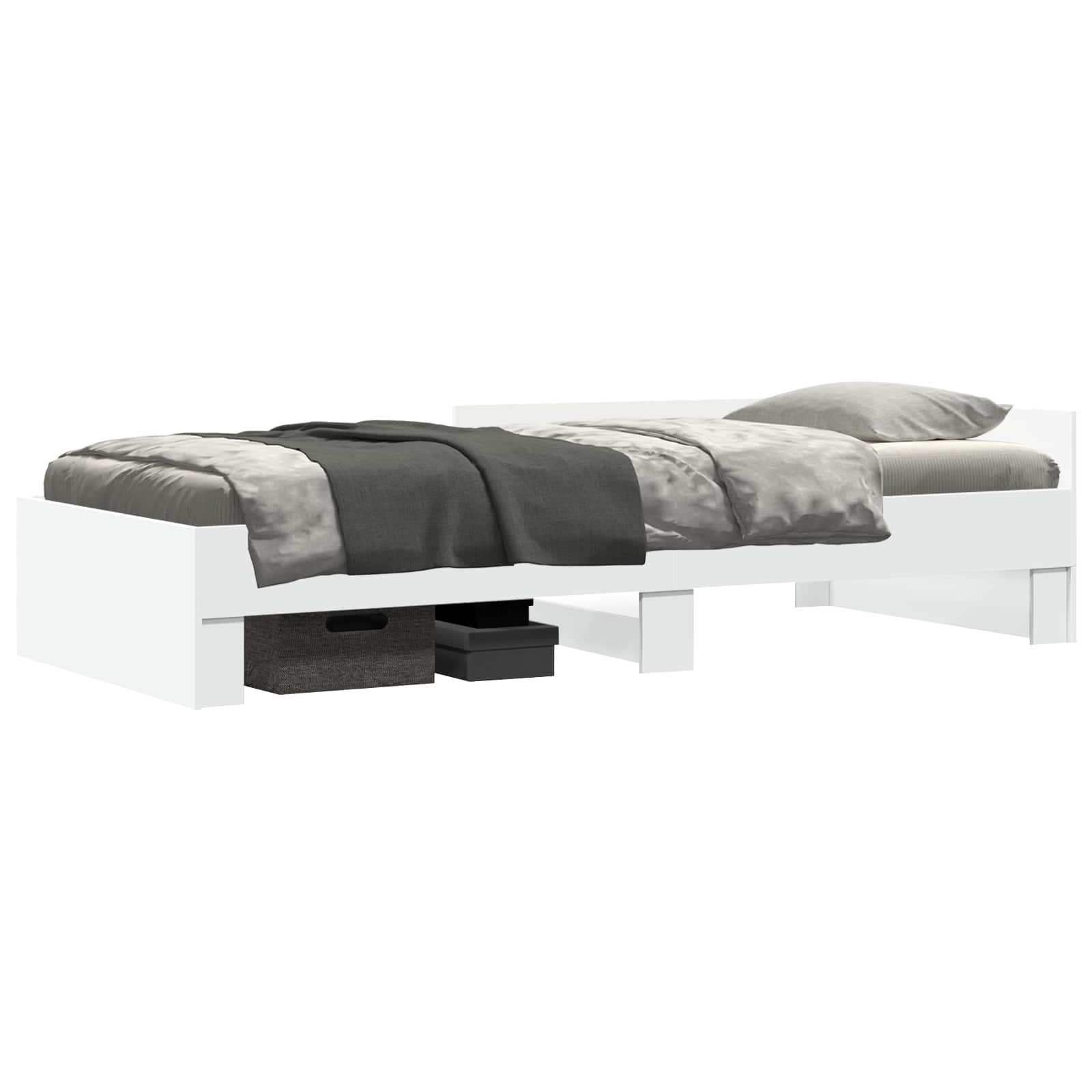 Estructura de cama con cabecero Blanco 80 x 200 cm