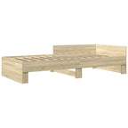 Estructura de cama con cabecero Roble Sonoma 80 x 200 cm