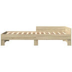 Estructura de cama con cabecero Roble Sonoma 80 x 200 cm