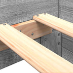 Estructura de cama con cabecero Sonoma gris 80 x 200 cm