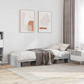 Estructura de cama con cabecero Gris Hormigón 80 x 200 cm