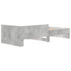 Estructura de cama con cabecero Gris Hormigón 80 x 200 cm