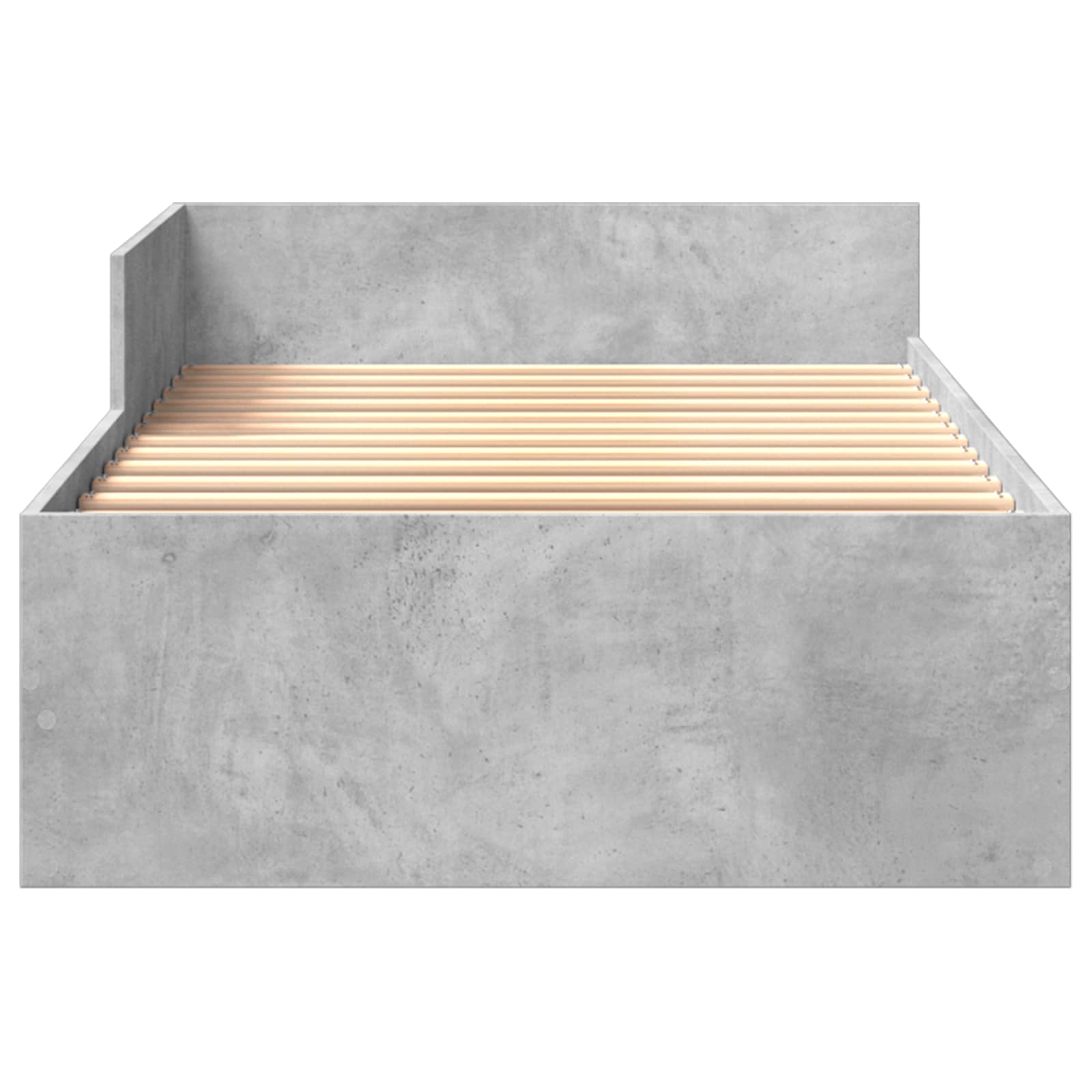 Estructura de cama con cabecero Gris Hormigón 80 x 200 cm