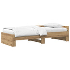 Estructura de cama con cabecero Roble Artesanal 80 x 200 cm