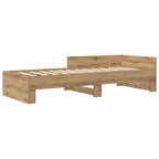 Estructura de cama con cabecero Roble Artesanal 80 x 200 cm