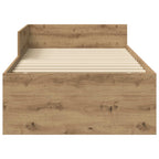 Estructura de cama con cabecero Roble Artesanal 80 x 200 cm