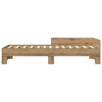 Estructura de cama con cabecero Roble Artesanal 80 x 200 cm