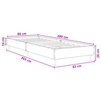 Estructura de cama Blanco 80 x 200 cm Madera de ingeniería
