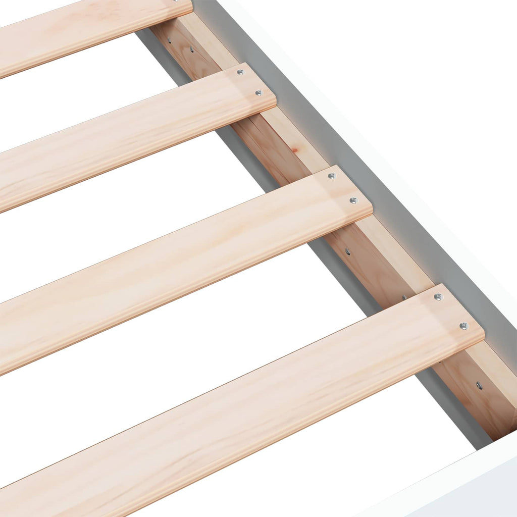 Estructura de cama de suelo Blanco 80 x 200 cm