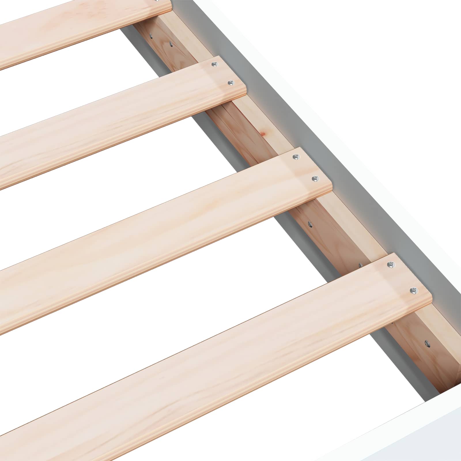 Estructura de cama de suelo Blanco 80 x 200 cm