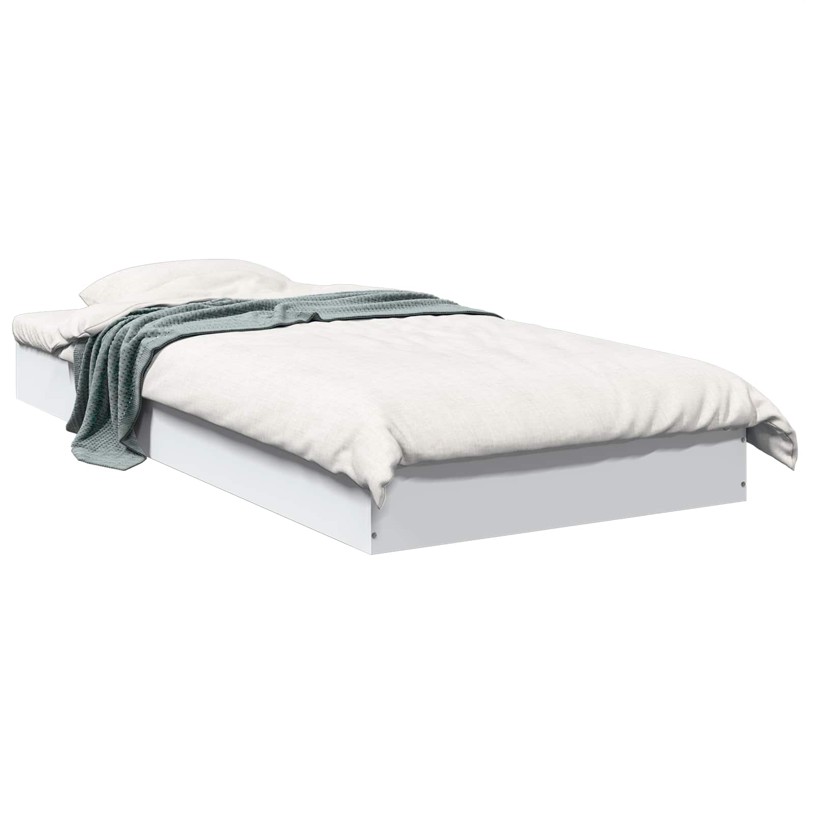Estructura de cama de suelo Blanco 80 x 200 cm