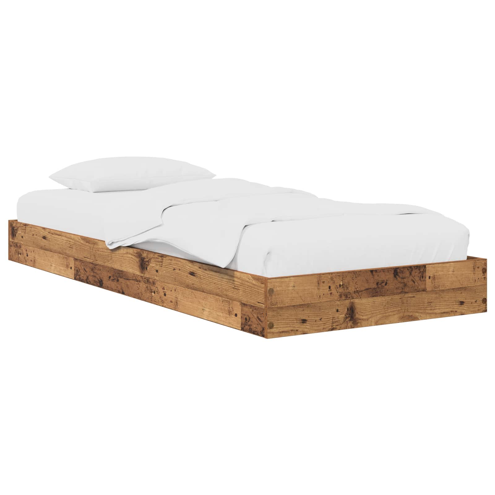 Estrutura de cama de chão Branco 80 x 200 cm
