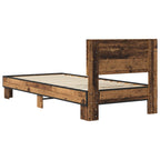 Estructura de cama con cabecero Madera envejecida 80 x 200 cm