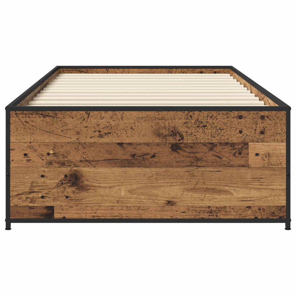 Estructura de cama Madera envejecida 80 x 200 cm