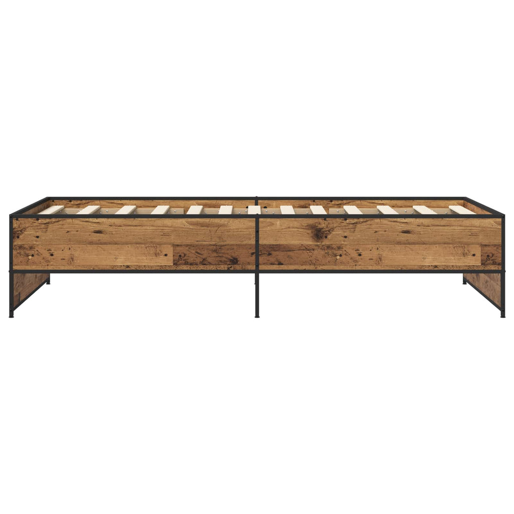 Estructura de cama Madera envejecida 80 x 200 cm
