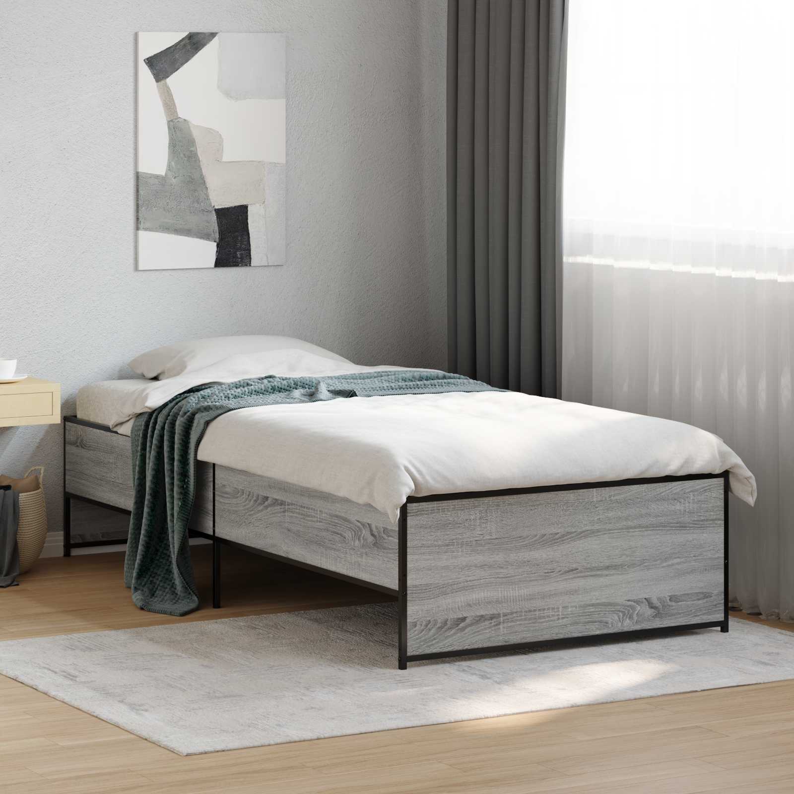 Estructura de cama Madera envejecida 80 x 200 cm