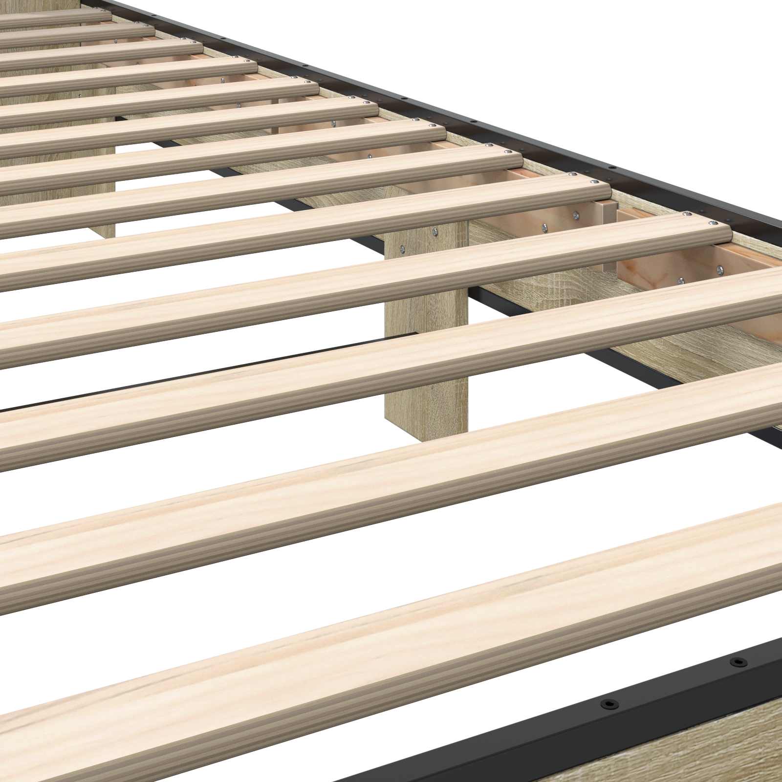 Estructura de cama con cabecero Roble Sonoma 80 x 200 cm