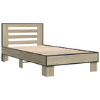 Estructura de cama con cabecero Roble Sonoma 80 x 200 cm