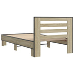 Estructura de cama con cabecero Roble Sonoma 80 x 200 cm