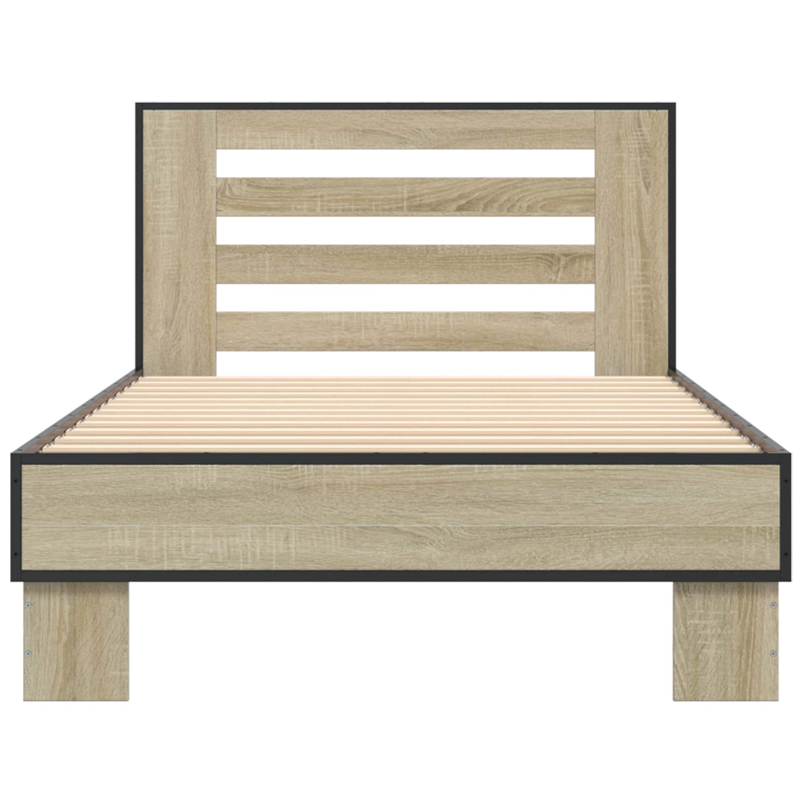 Estructura de cama con cabecero Roble Sonoma 80 x 200 cm