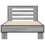 Estructura de cama con cabecero Sonoma gris 80 x 200 cm