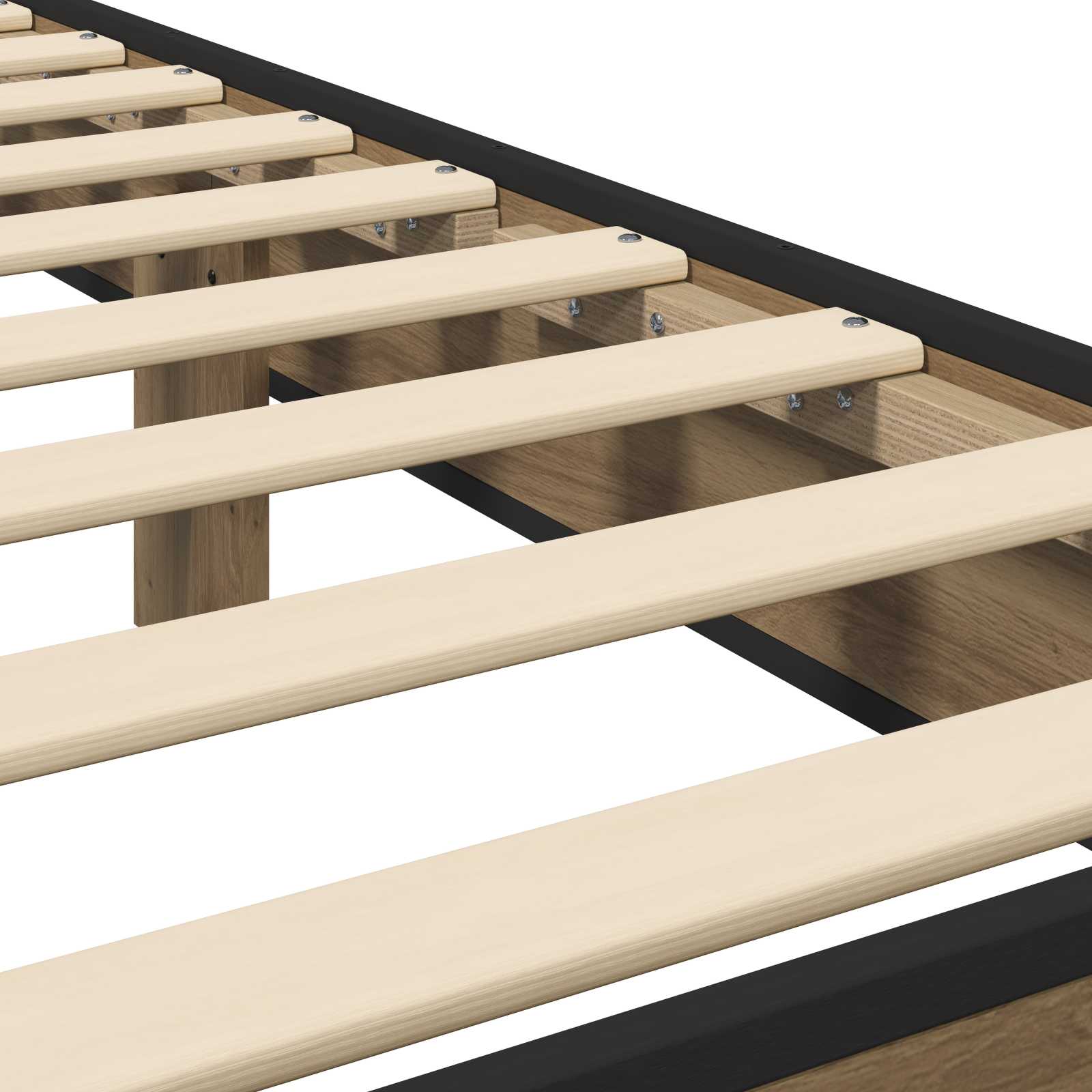Estructura de cama con cabecero Roble Artesanal 80 x 200 cm