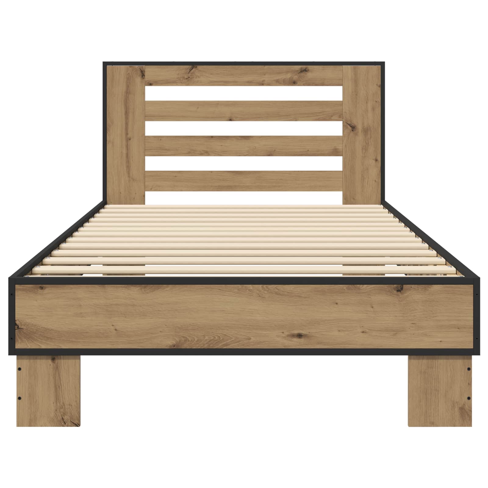 Estructura de cama con cabecero Roble Artesanal 80 x 200 cm