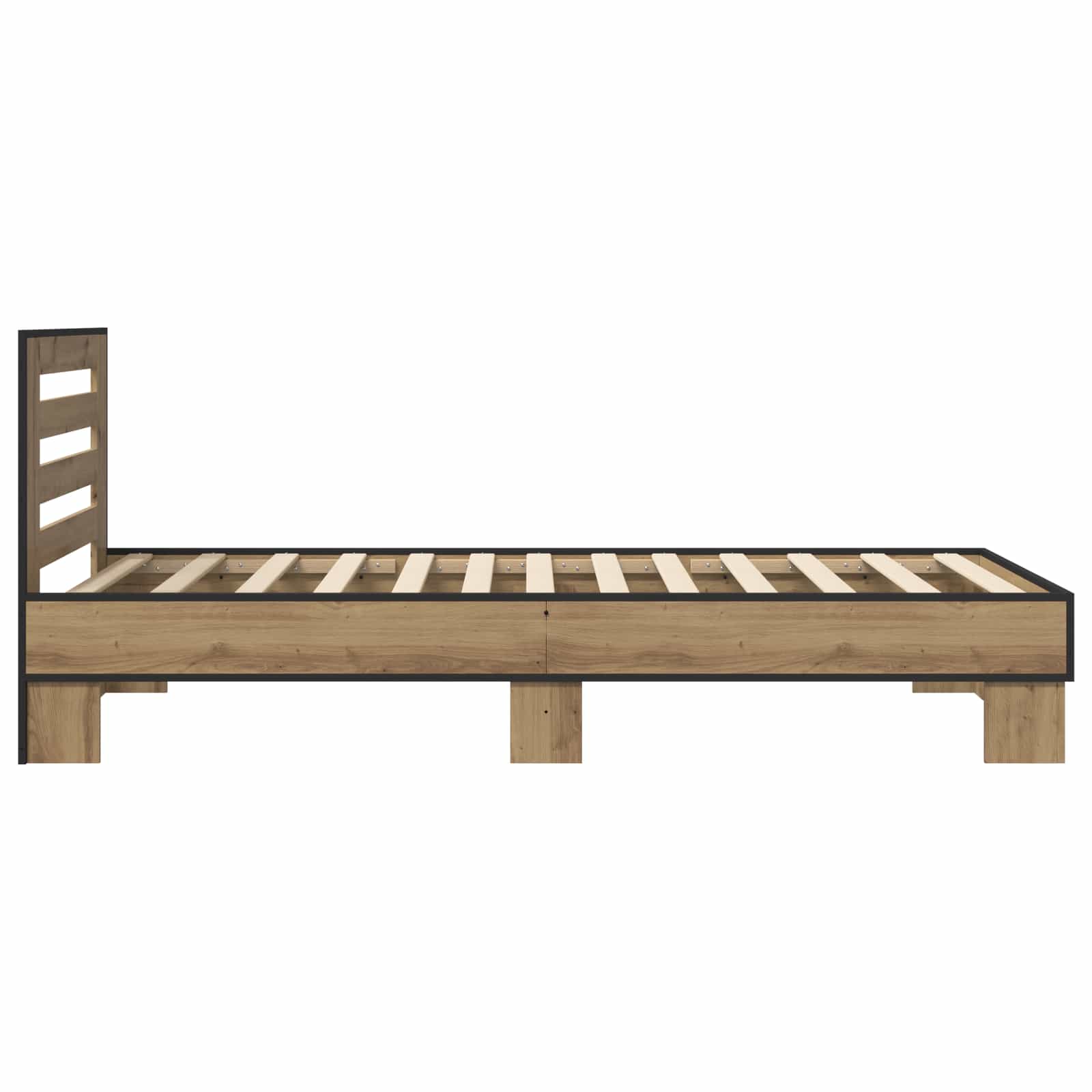 Estructura de cama con cabecero Roble Artesanal 80 x 200 cm