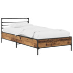Estructura de cama Madera envejecida 80 x 200 cm