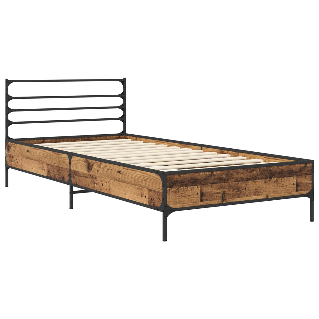 Estructura de cama Madera envejecida 80 x 200 cm