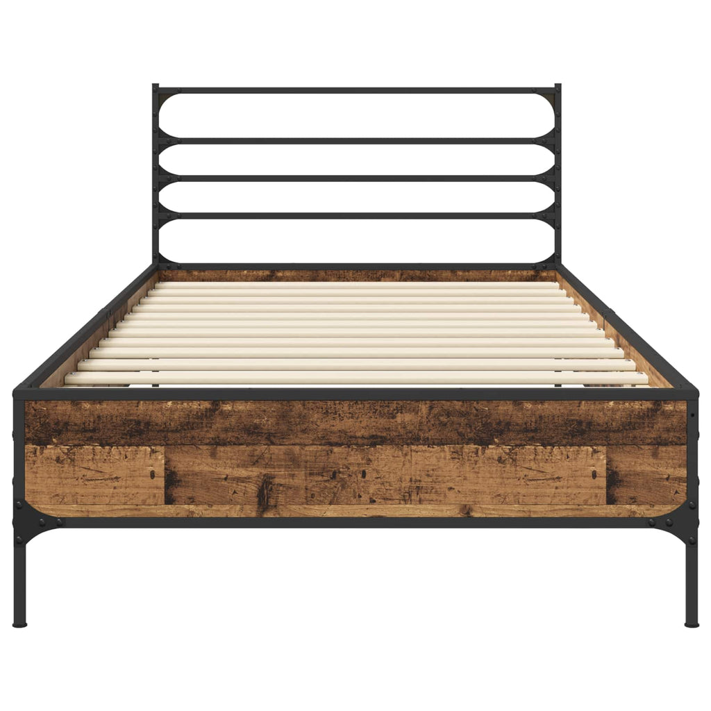 Estructura de cama Madera envejecida 80 x 200 cm