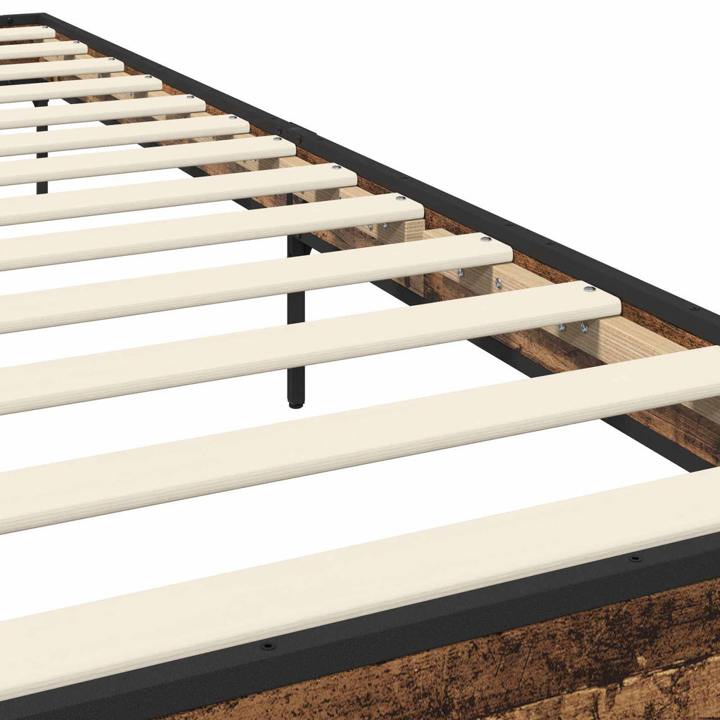 Estructura de cama Madera envejecida 80 x 200 cm