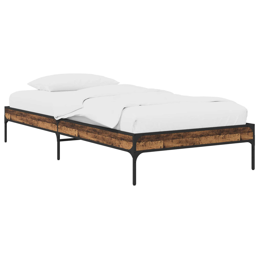 Estructura de cama Madera envejecida 80 x 200 cm