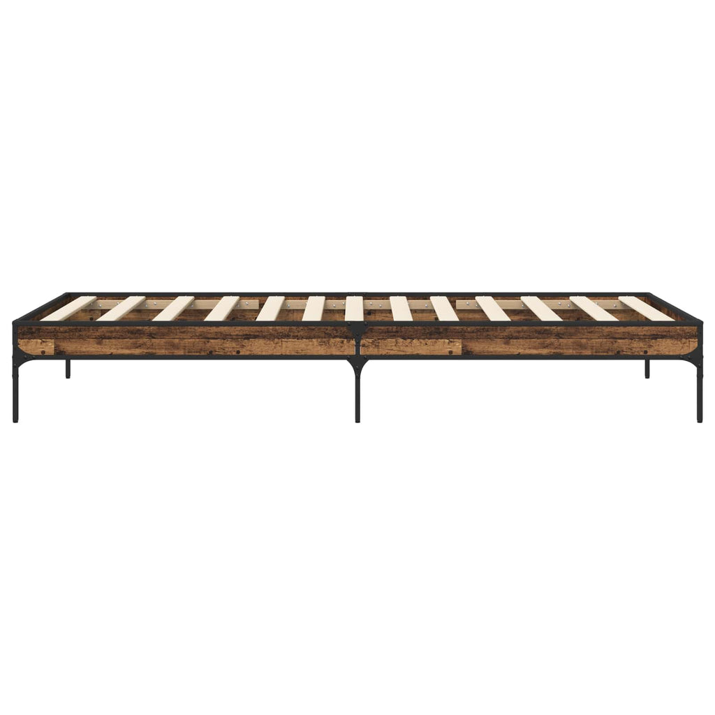 Estructura de cama Madera envejecida 80 x 200 cm