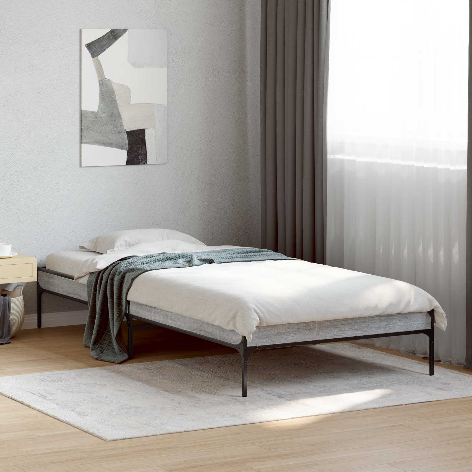 Estrutura de cama Madeira envelhecida 80 x 200 cm